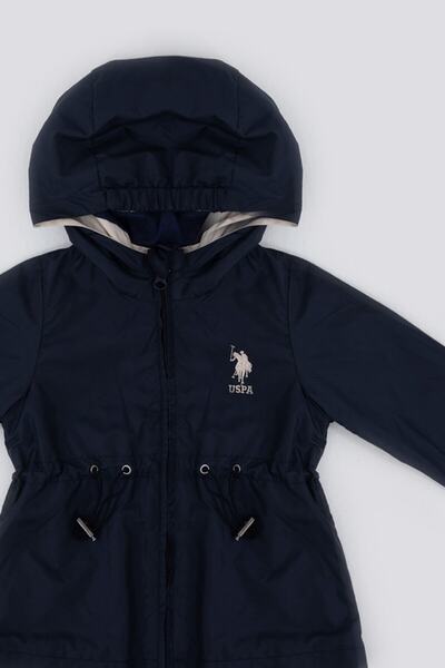 U.S. Polo Assn. U.S. Polo Assn The Nobility Of Red Navy Blue Baby Girl Raincoat