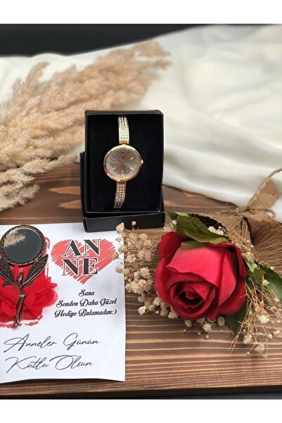 Masalsı Concept Melekli El Aynası Ve Kolye Ve Saat Anneler Günü Hediyesi, Iyi...