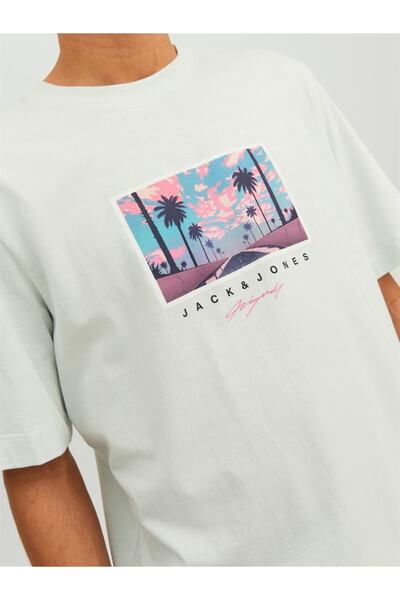 Jack & Jones Tricou Jortulum Landscape Tee SS cu guler rotund Erkek