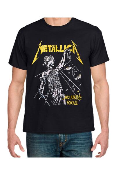GALASHOP Metallica Tişörtü Ve Herkes Için Adalet