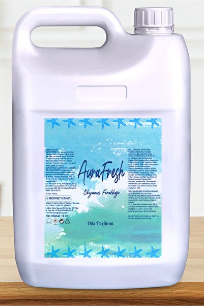 BERMET KİMYA Aura Fresh Okyanus Ferahlığı Oda Kokusu Parfüm Sprey 5 Litre