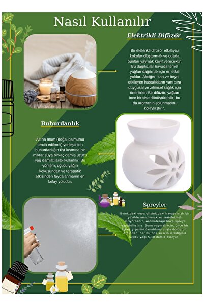 MRl Lavanta Kokusu Buhurdanlık Yağı Aromaterapi Yağ Difizör Esansı Buhur Yağ Oda Kokusu 10ml (MRL)