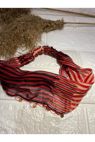 sema aksesuar Renkli Karadeniz Bandanası Fular Puşi Sarı Liralı - Yöresel Bez Keşan Şal Atkı