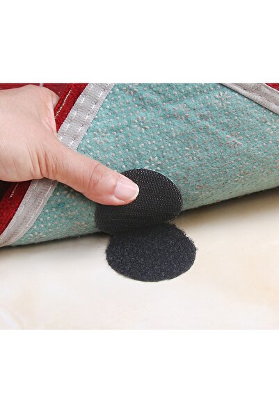 Genel Markalar 10 Adet Kaymaz Yapışkanlı Kilit Noktası Çift Taraflı Sabit Ban...