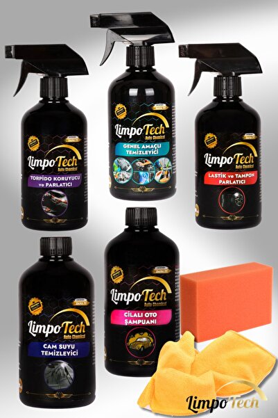 LİMPO TECH Limpotech Setieürünlü Lastik Parlatıcı Torpido Parlatıcı Detaylı I...