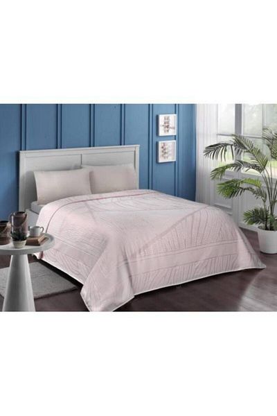 Taç Jacquard Pique Set Beverly Pink Single