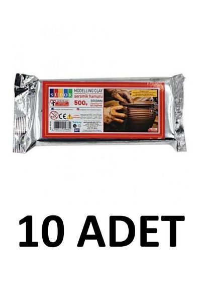 Südor 10 Air Drying Ceramic Clay Plasticine 500 Gr Brown