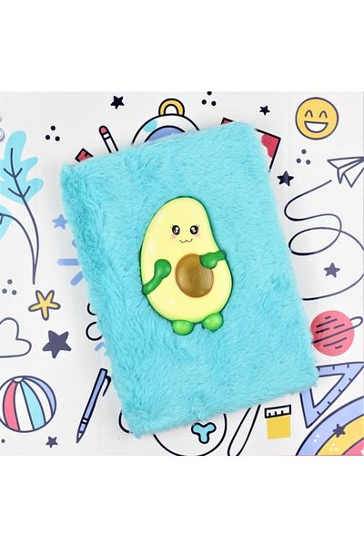 gifttime Cute Avocado Squishy Plush Notebook