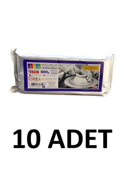 Südor 10 Adet Hava Ile Kuruyan Seramik Kil Hamuru 1000 Gr Beyaz
