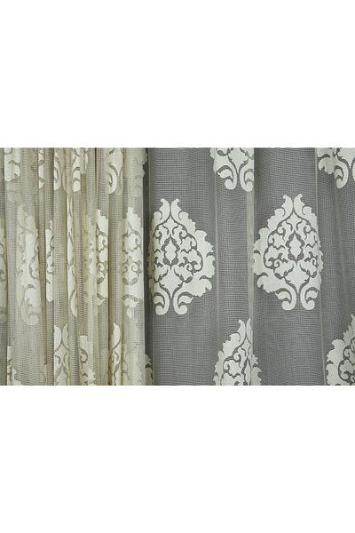 AKÇA TEKSTİL Sur Damaks Model Mink Color Single Wing Ready Planted Pleated Background Curtain 300*260 Cm