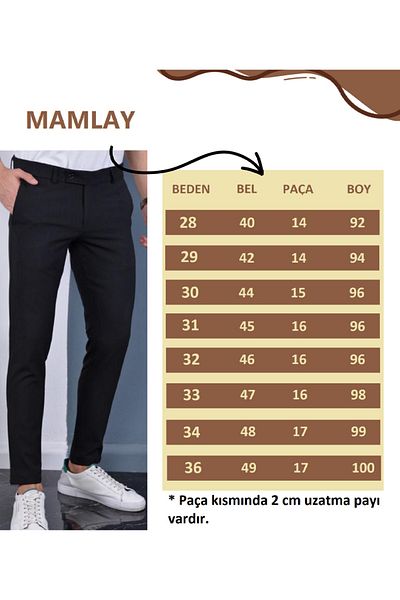 Mamlay Men's Navy Blue Color Italian Cut Quality Flexible Lycra Ankle Length Slimfit Fabric Trousers