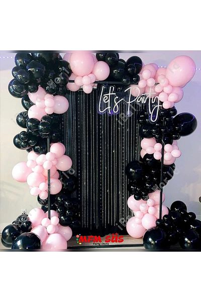 MFM Party Black Pink Chain Balloon Set
