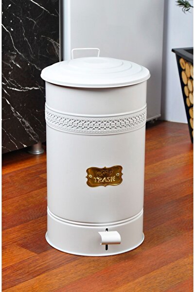 Derinsanal Metal Pedallı Mutfak Banyo 30litre Çöp Kovası