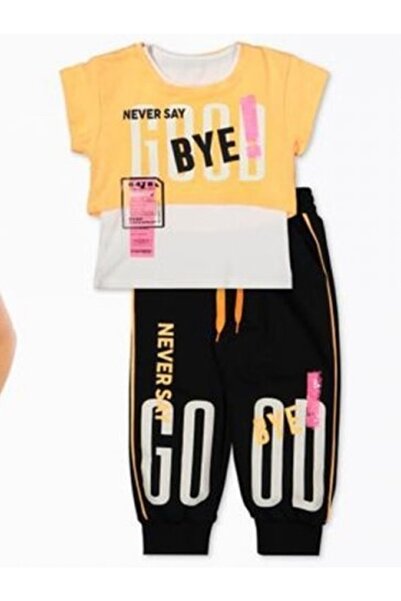 Pofuduk bebe Set pentru fete cu imprimeu Bye