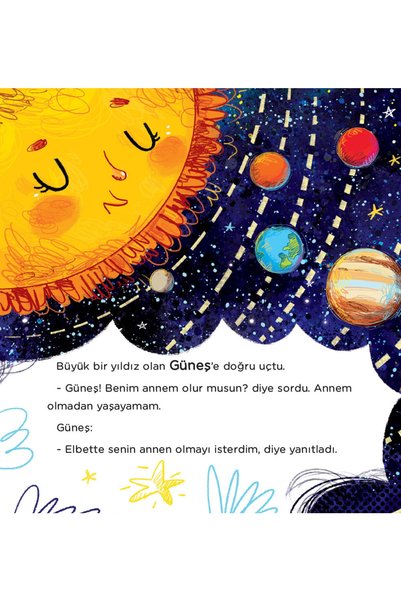 Dikkat Atölyesi Yayınları Ilk Okuma Uzay Hikayeleri Serisi - the Earth and the Moon with Stories