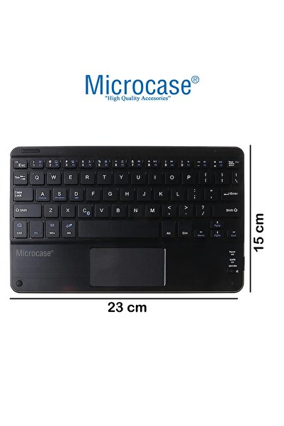 Microcase Tablet Ve Telefonlar Için 9 Inch 23 Cm Şarjlı Touchpadli Türkçe Bluetooth Klavye - Al3702