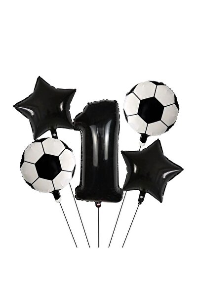 Mini Parti مجموعة بالونات باللونين الأبيض والأسود من Mini Party Store