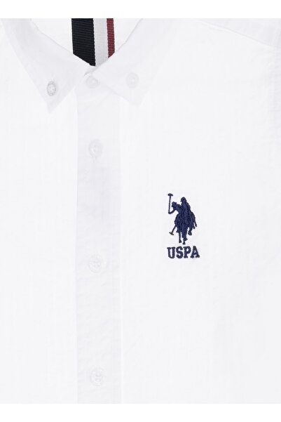 U.S. Polo Assn. Beyaz Erkek Çocuk Gömlek Harınokıds