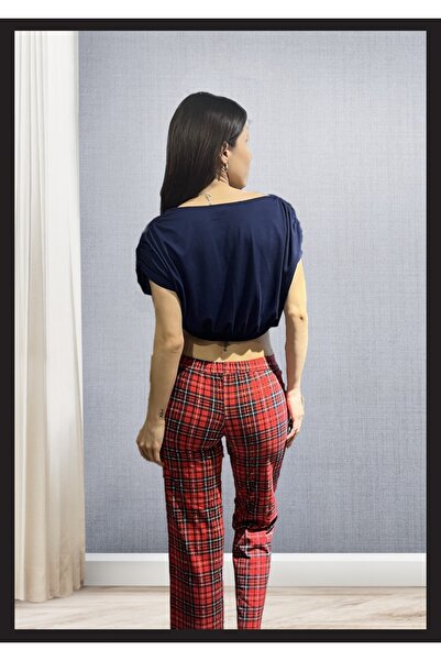 CULOTTE Women's Red Plaid Pajama Set - Red - M