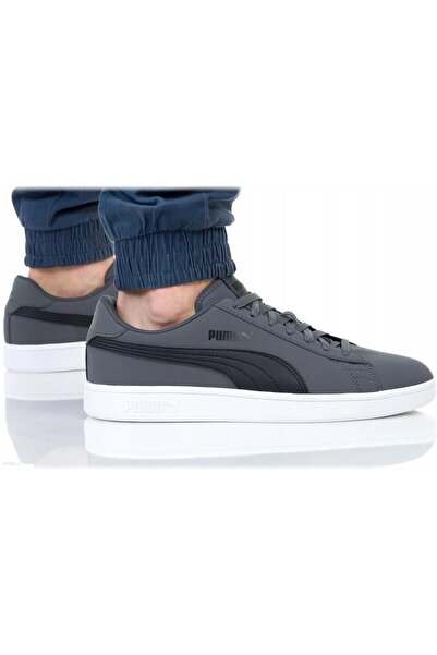 Puma Smash V2 Sneaker Gray Black Men's Casual Sports Shoes 365160-08 V4