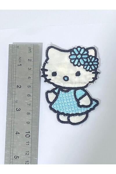 oldskoolbutik Helloo Kity Patch Crest Albastru