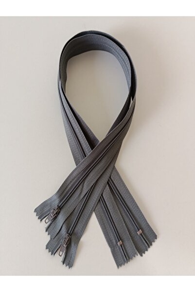 fabricorg Zipper 45 cm 2 Pieces (Grey)