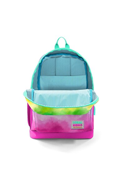 Coral High Kids Renkli Batik Desenli Dört Bölmeli Usb'li Okul Sırt Çantası 23839
