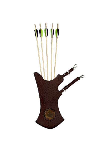 Lndr Gerçek Deri Ok Çantası - Tirkeş - Geleneksel Okçuluk Tirkeş