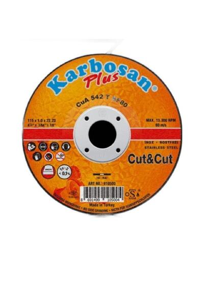 KARBOSAN Cut & Cut Plus Ince Kesme Diski Tip:t41 Düz Ebat (mm):125 X 1.0 X 22...