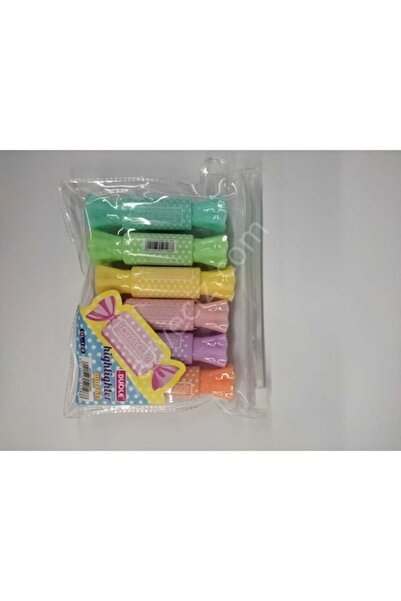 Pinco Qesefun Fosforlu Kalem Mini Kısa Şeker 6 Lı Q-1180