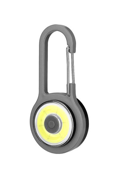 tusah Anahtarlık Güçlü Kademeli Kancalı Pilli Fener Pt-1850