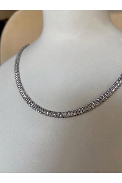 Aquariusaksesuar الممر المائي قلادة فضية من الفولاذ