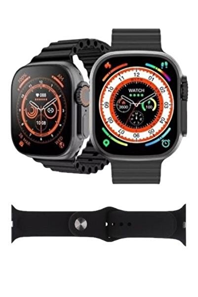 Mmctech Watch 8 T800 Ultra Bluetooth'lu Arama Özellikli Akıllı Saat Tüm Telefonlarla Uyumlu Çift Kordonlu