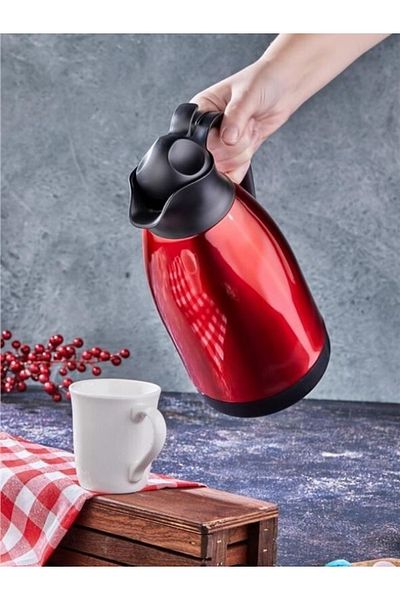 Rapt Kitchen House 2 Liter Steel Thermos Inox Red