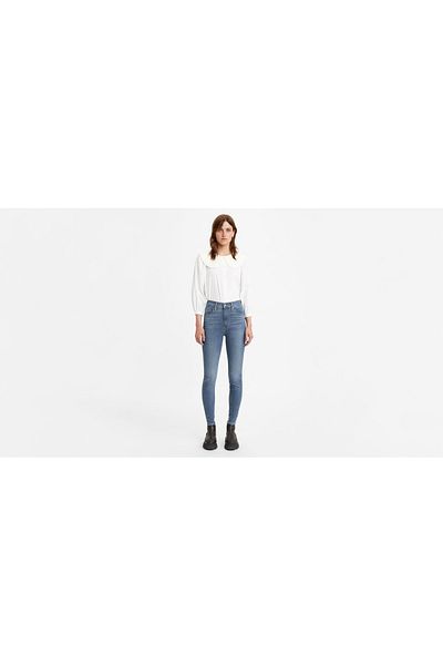 Levi's بنطال جينز نسائي Mile High Super Skinny - كيبك مرسومة