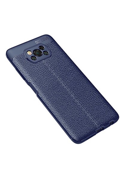 ZM STORE Xiaomi Poco X3 Kılıf Deri Yüzey Görünümlü Harika Kesim Niss Kapak