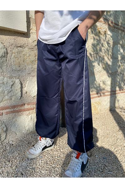 EMNE co Unisex Oversize Trousers with Plenty of Mold Elastic Emnkrg