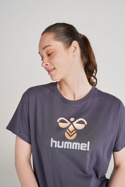hummel Surf T Shirt Women's Casual T-Shirt911601-1060 Navy Blue
