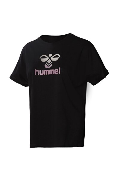 hummel Μπλουζάκι Bisiklet Yaka Baskılı Siyah Kadın 911601-2001 T-shirt Hmlsurf F