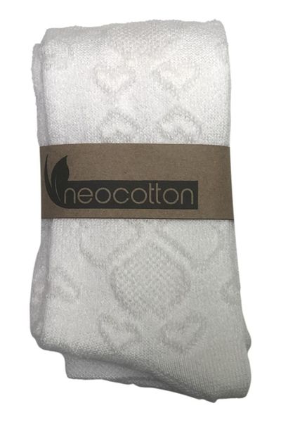 neocotton Бебешки памучни чорапогащи с шарка на детелина Nc7008