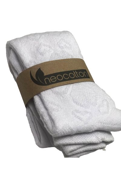 neocotton Бебешки памучни чорапогащи с шарка на детелина Nc7008