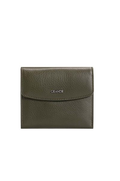 Grande Granda 2614 Genuine Leather Women's Wallet Multi-Compartment Stylish Design Khaki