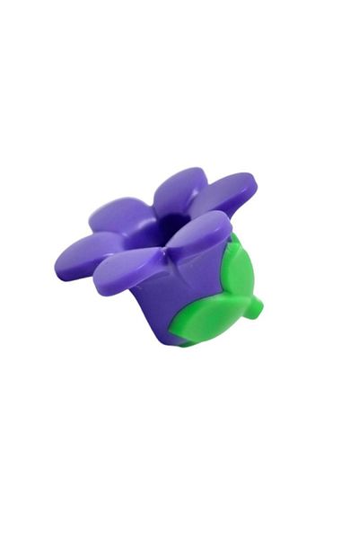 LEGO Original Accessory Moc Minifigure Minifigure Purple Headgear Head Flower Costume