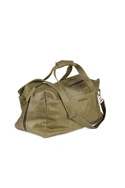 DUTCH-BAG Zwolle Italian Leather Cabin Size Sports And Travel Bag Hand Luggage Women Men