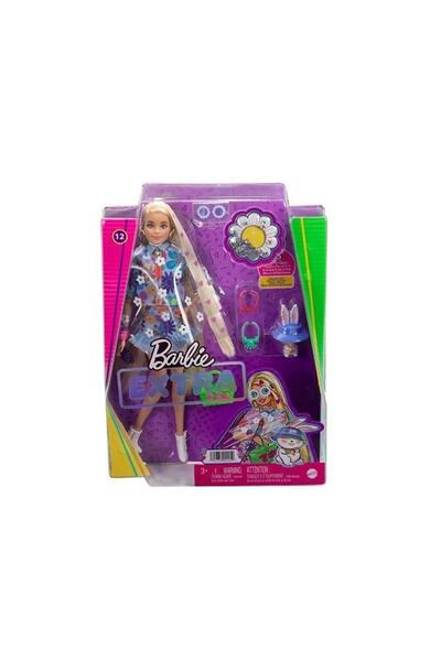 mattel Barbie Extra Mavi Etekli Bebek