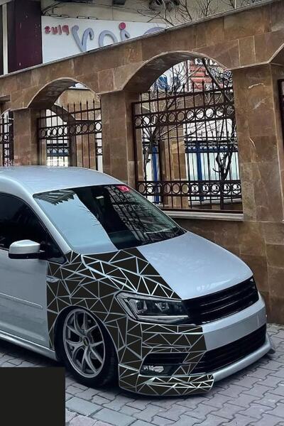 Genel Markalar Üçgen Kesim Kamuflaj Araç Kaplama Sticker Folyosu 1 Metrekare ...