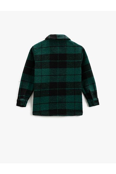 Koton Lumberjack Shirt Long Sleeve Soft Textured