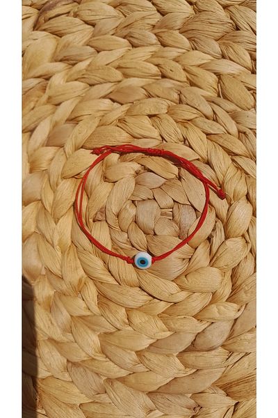 Lotus Hediye Evil Eye Beaded Pearlescent Eye Thread Bracelet