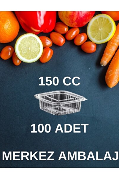 Genel Markalar Sızdırmaz Kap 150 cc saklama kabı 100 Adet