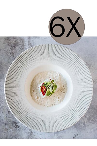 Bonna Porselen Iris Banquet Çukur Tabak 28 Cm 400 Cc Irsbnc28ck 6'lı Takım